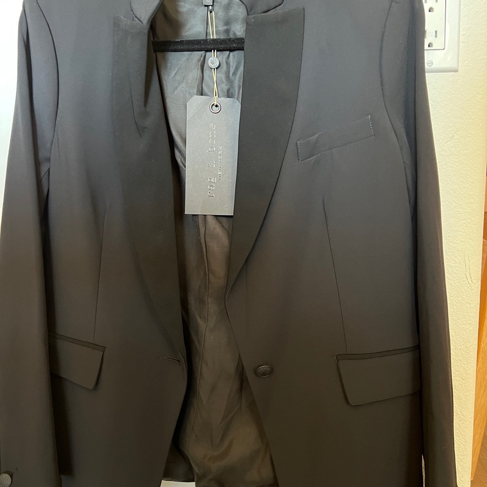 NWT Rag & Bone Black Roseburg Blazer - Picture 2 of 8